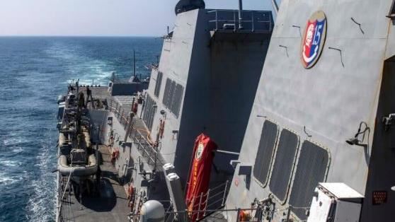 川普上任後美艦首穿台海　共軍稱全程跟監