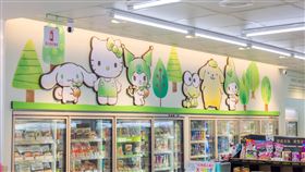 7-ELEVEN推出全台首間「三麗鷗綠色主題店」，並推出6款超萌限定商品。（圖／超商業者提供）