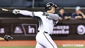 ▲WBC資格賽熱身賽，台灣隊指定打擊陳子豪。（圖／記者劉彥池攝影）