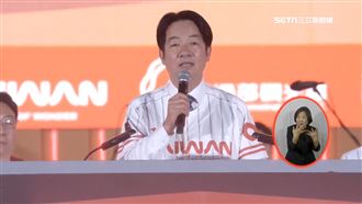 台灣燈會在桃園　賴清德「揮棒打擊」點燈