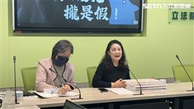 ▲民進黨立院黨團於黨團記者室召開輿情回應記者會，幹事長吳思瑤出席。（圖／記者詹宜庭攝影）