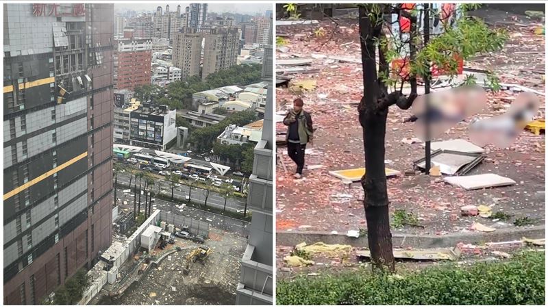 多圖／台中新光三越氣爆！2人倒地待援