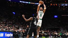 塞爾提克泰坦（Jayson Tatum）繳出全場最高32分。（圖／翻攝自塞爾提克官方X）