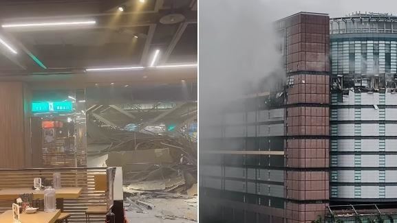 台中新光三越氣爆　多角度視角照曝光
