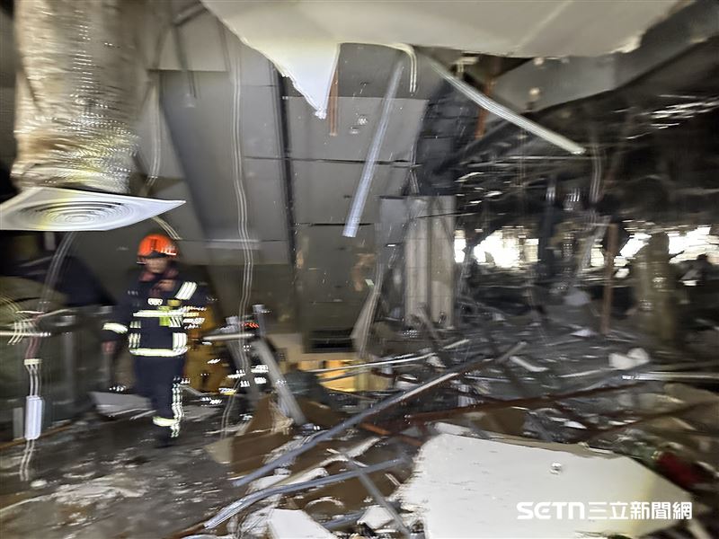 台中新光三越氣爆(消防局提供)