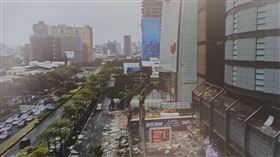 氣爆,新光三越,爆炸,空拍（圖／記者羅元隆攝影）