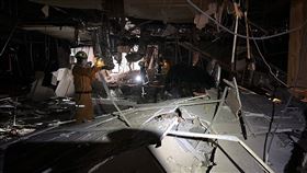 新光三越氣爆慘況。（圖／翻攝畫面）