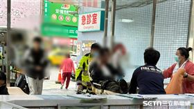 新光三越氣爆、澄清急診／受訪者提供