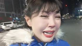 劉樂妍被問過年路邊痛哭（圖／翻攝微博）