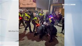 鹽水蜂炮打架! 不滿醉男亂放炮 3男持安全帽猛K