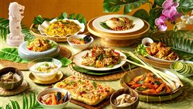 六福萬怡敘日餐廳於即日起推出「星馬奇遇」南洋美食主題餐檯，搭配2025 WBCQ棒球經典賽資格賽門票用餐，最低可享61折起餐飲優惠。 (圖/六福旅遊集團提供)