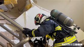 台中新光三越，12樓施工釀氣爆，2工班35人，重傷(圖／翻攝畫面)