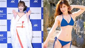 日本寫真女星熊田曜子睽違12年來台為日本公司開幕活動站台。（圖／記者鄭孟晃攝影）