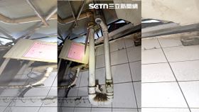 台中新光三越,氣爆,盧秀燕,消防局,瓦斯氣爆,粉塵,瓦斯管線,瓦 斯封塞(圖/翻攝畫面)