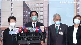 賴清德探視新光三越氣爆案受傷民眾、台中市長盧秀燕