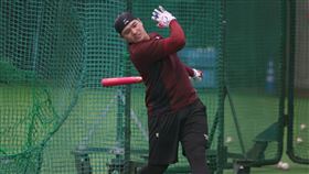 ▲樂天桃猿新秀張趙紘，目標單季20轟。（圖／中央社）