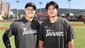 ▲孫易磊、莊陳仲敖15日加入經典賽資格賽台灣隊訓練。（圖／中華職棒提供）