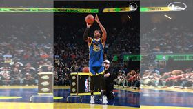 金州勇士三分球大賽代表希爾德（Buddy Hield）預賽飆出31分，追平柯瑞2021年、哈利柏頓（Tyrese Haliburton）2023年的31分紀錄。（圖／翻攝自勇士官方X）