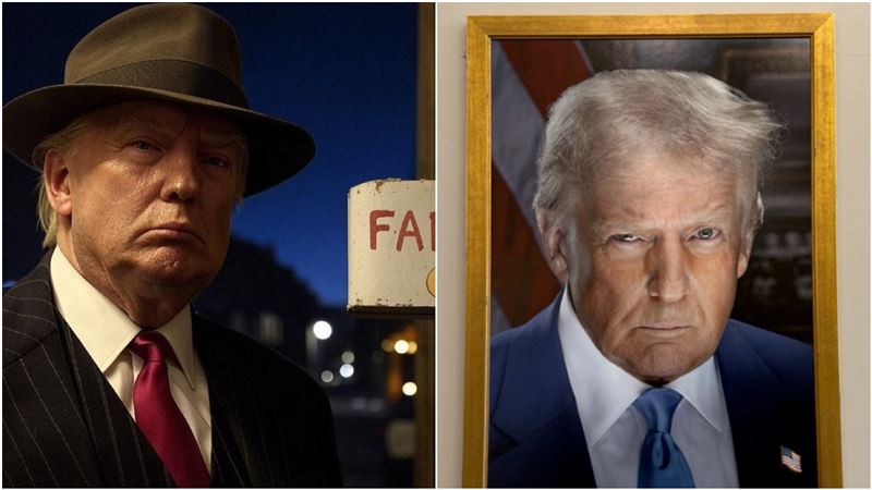 川普「監獄照」裱框掛白宮：讓各領袖欣賞