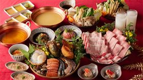 黑毛屋本家即日起至2月28日推出期間限定「北海寶石珍味和牛鍋」。（圖／品牌業者提供）