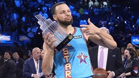 ▲柯瑞（Stephen Curry）拿下2025年NBA明星賽MVP。（圖／美聯社／達志影像）