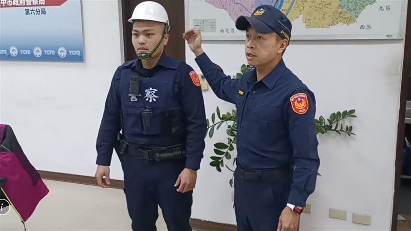 新光三越氣爆停電　中市警每天負重爬12樓
