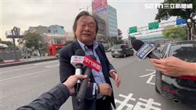 立法委員王世堅開車跑行程時發生事故，所幸人平安無事。（圖／翻攝畫面）