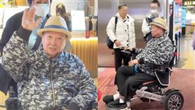 洪金寶乘坐電動輪椅去看電影。（圖／翻攝自小紅書）