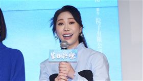 黃露瑤出席的大愛劇《生日快樂》首映記者會。（圖／記者趙于瑩攝影）