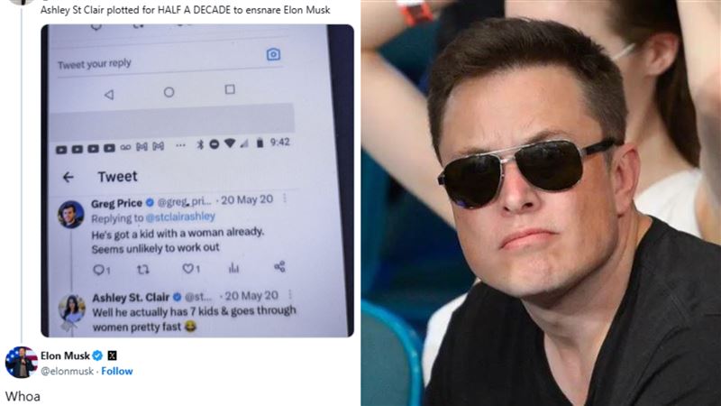 遭爆「有第13個小孩」！馬斯克2字發聲