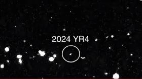 「2024 YR4」小行星8年後恐撞擊地球，中國稱已佈署防禦系統。 （圖/翻攝央視）