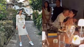 黎峇菈（右）被曾志偉（左）一吻成名。（圖／翻攝自黎峇菈IG）