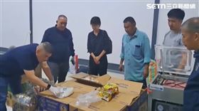 台泰警方合作在泰國北欖府查扣市值7.3億毒品。（圖／翻攝畫面）