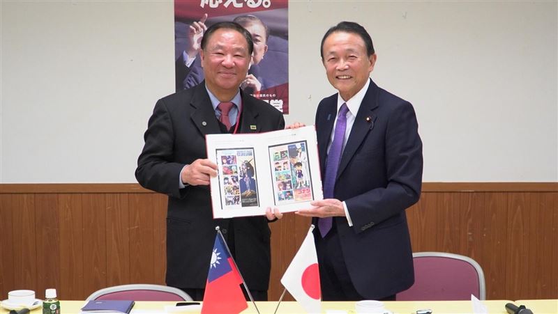 接待救國團　前日相麻生盼台日關係更緊密