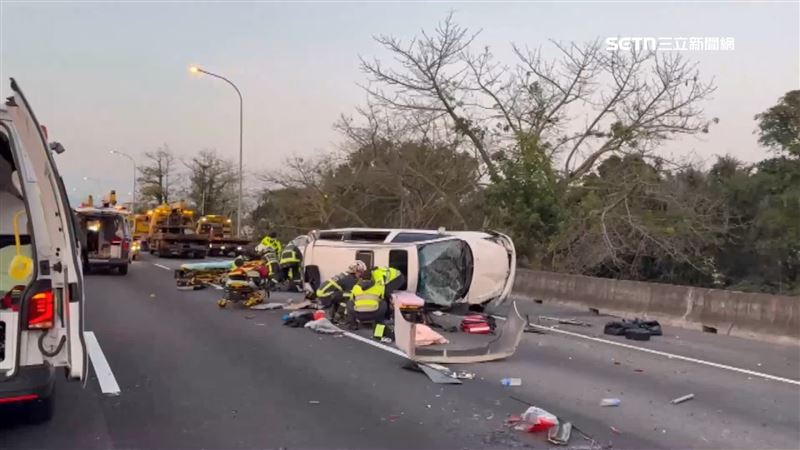 國道6車連環撞2死2傷　死者皆是越籍移工