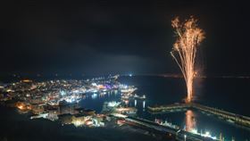 ▲澎湖元宵節必看盛景「外垵漁火」。（圖／翻攝自澎湖外垵温王宮粉絲專頁）