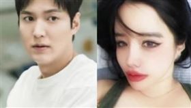 2NE1朴春再度在分身帳號貼出她與李敏鎬的「合照」，並寫下「他真的是我老公。」（網路圖片）
