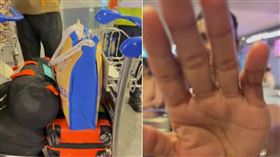 機場爆衝突！乘客控行李毀損「反遭地勤硬搶手機」　廉航要賠了（圖／翻攝自X）

