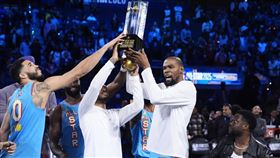 ▲NBA明星賽收視率是史上第2低。（圖／美聯社／達志影像）