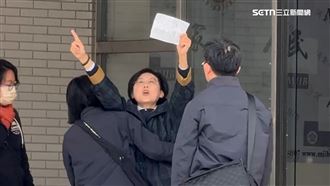 林岱樺進南機站大喊：司法干預初選！
