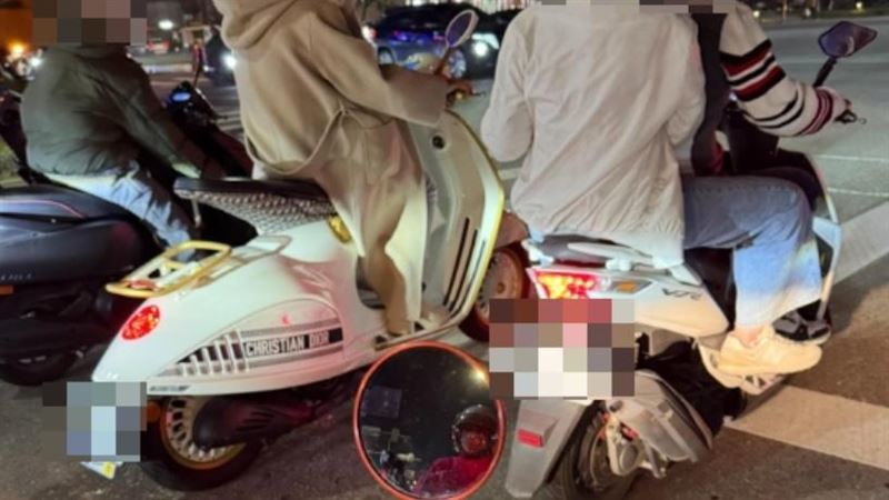 桃園驚見貴婦機車！網揭車牌號碼才是真狂