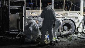 以色列貝特雁發生3輛巴士爆炸。（圖／美聯社／達志影像）
