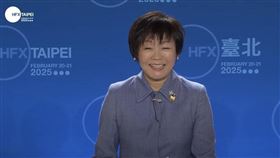 已故前日相安倍晉三的妻子安倍昭惠於哈利法克斯國際安全論壇發表演說（圖／翻攝自HFX Taipei YT）