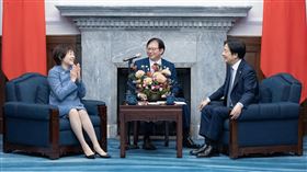 賴清德接見日本故前首相安倍晉三夫人安倍昭惠（圖／總統府提供）