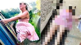 53歲的奧爾嘉（Olga Perminova）斯里蘭卡旅遊，將頭身探出火車外自拍，美照變「遺照」。 （圖／翻攝自X）
