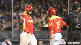▲WBC資格賽，西班牙捕手利諾（Gabriel Lino）炸裂2分砲。（圖／記者劉彥池攝影）