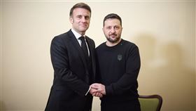 法國總統馬克宏與烏克蘭總統澤倫斯基。翻攝自ZelenskyyUa的X