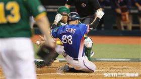 ▲WBC資格賽對南非，台灣隊中外野手宋晟睿跑出場內全壘打。（圖／記者劉彥池攝影）