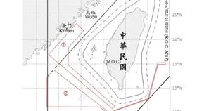 1140223_臺海周邊海、空域活動示意圖（圖／國防部提供）