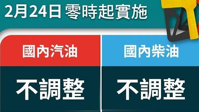 台灣中油：本週汽柴油價格都不調整